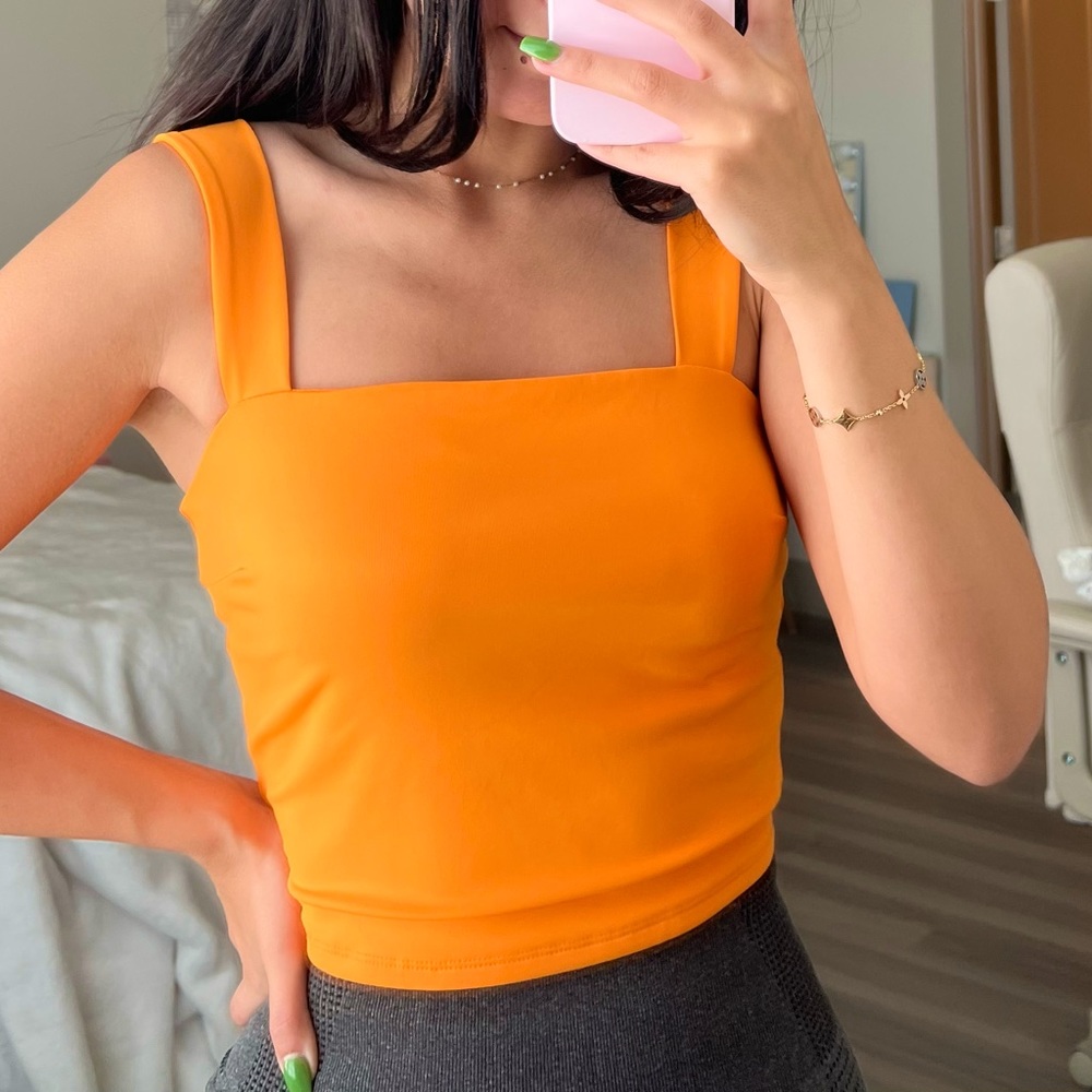 Forever 21 Orange Crop Top